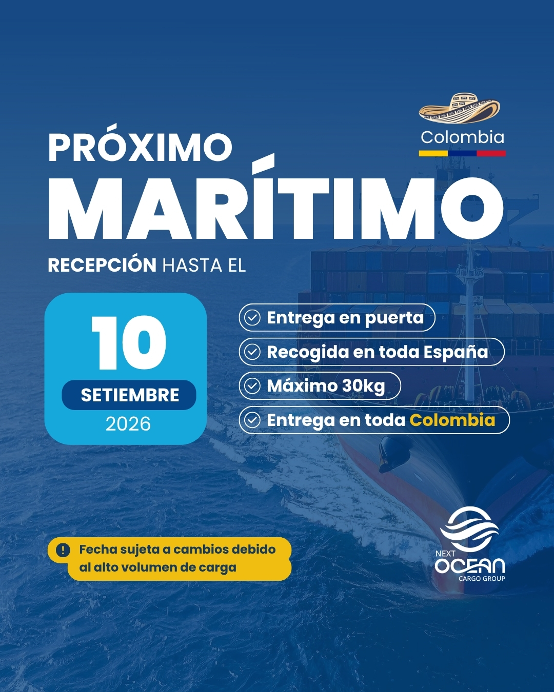 Envíos Marítimos a COLOMBIA