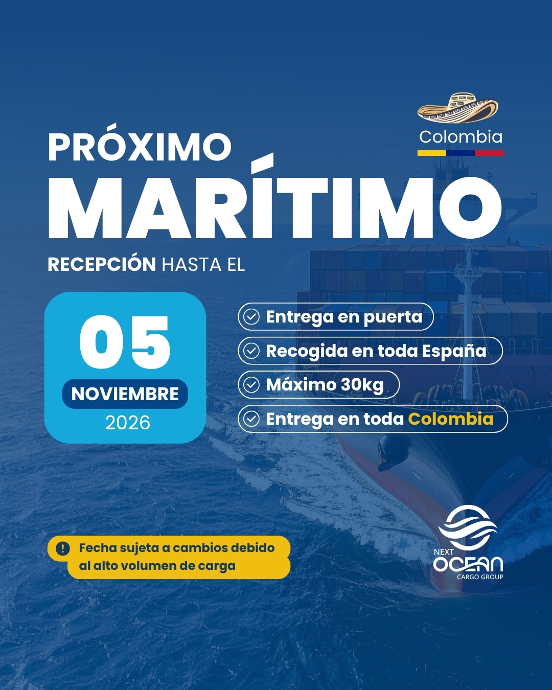 Envíos Marítimos a COLOMBIA